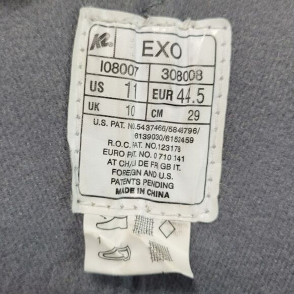 K2 EXO Inline Skates Size 11 Men's K2 EXO 108007 ABEC 5 Bearings 78mm/80a Wheels - Picture 14 of 14